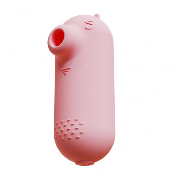 SECWELL - Little Pudding Pulse Suction Vibrating Egg (Battery - Pink)